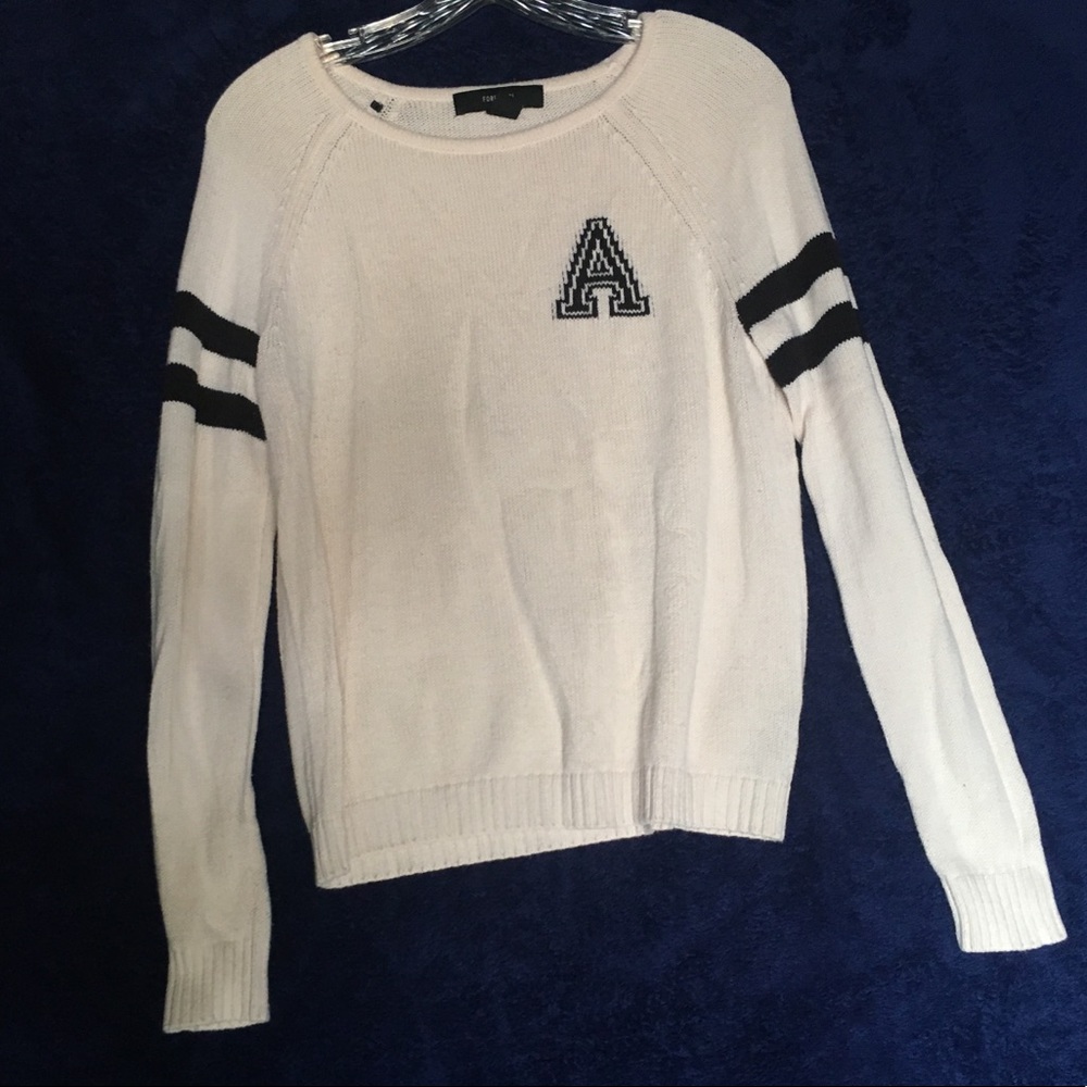 Letter sweater